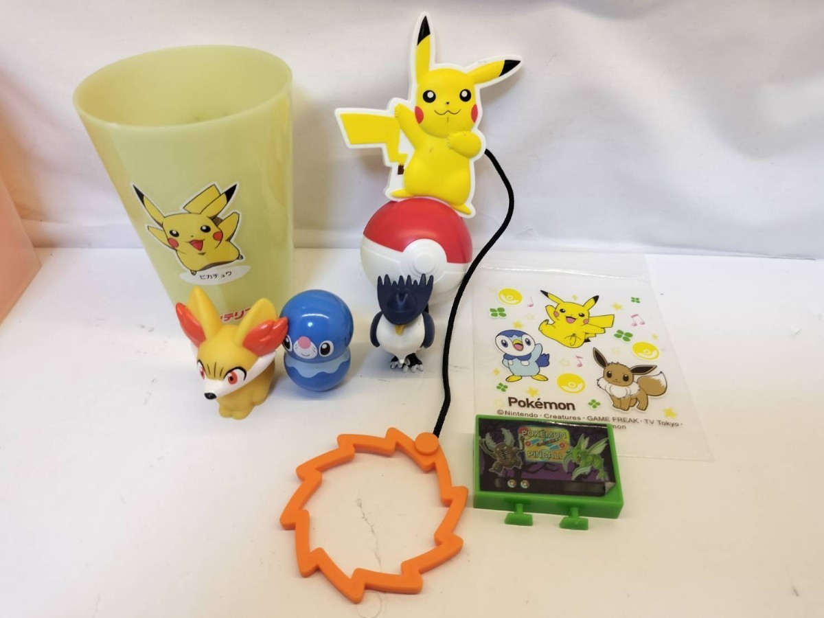 ポケモン ゲンガー ラッキー ロコン コオリッポ ライチュウ フシギダネ ピカチュウ ファイル カップ フィギュア クーナッツ 34点_画像6