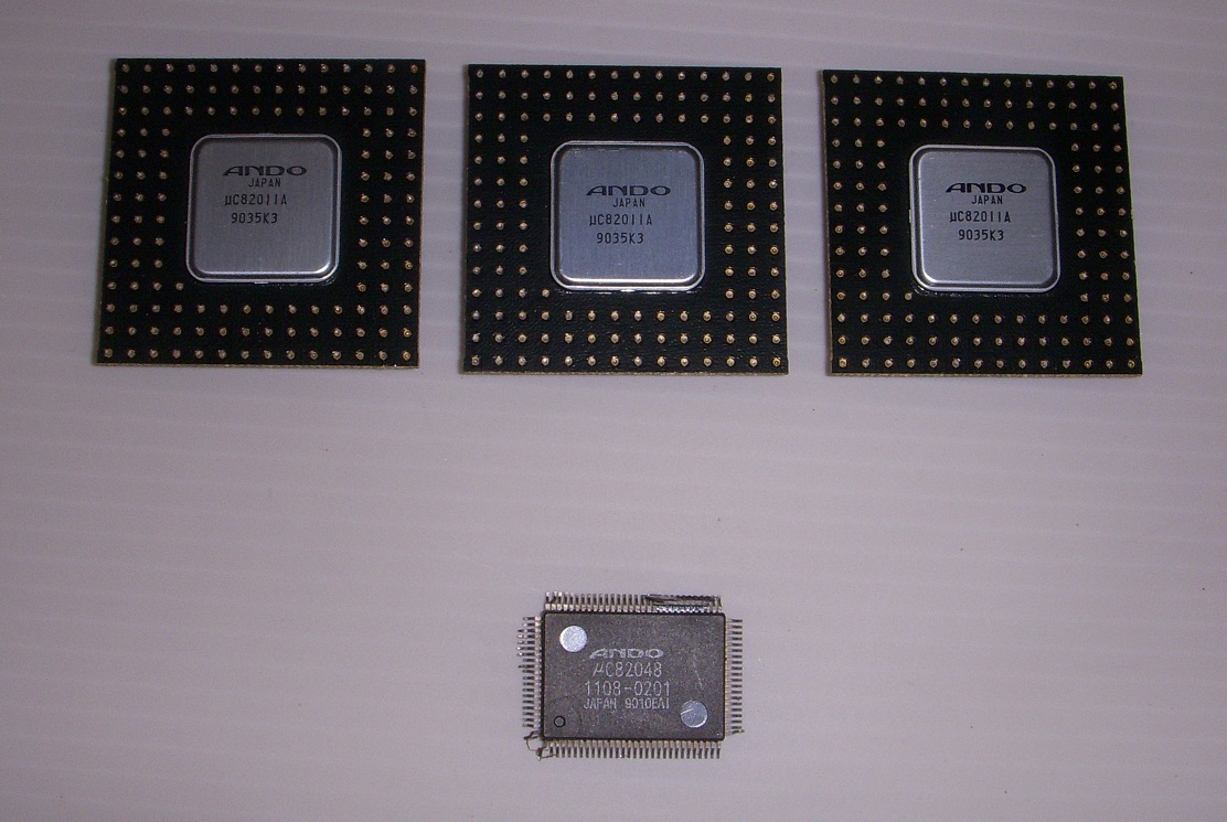 中古】ANDO ASIC 4点セット ギャングプログラマ μC82011A 中古】ANDO ASIC 4点セット ギャングプログラマ μC82011A