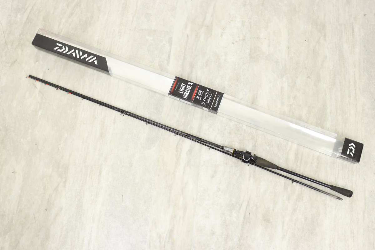 Daiwa ダイワ LIGHT HIRAME X M-240 ライトヒラメ 釣竿 釣り竿 専用モデル ケース付き 海 舟 船 007IHQW87_画像1