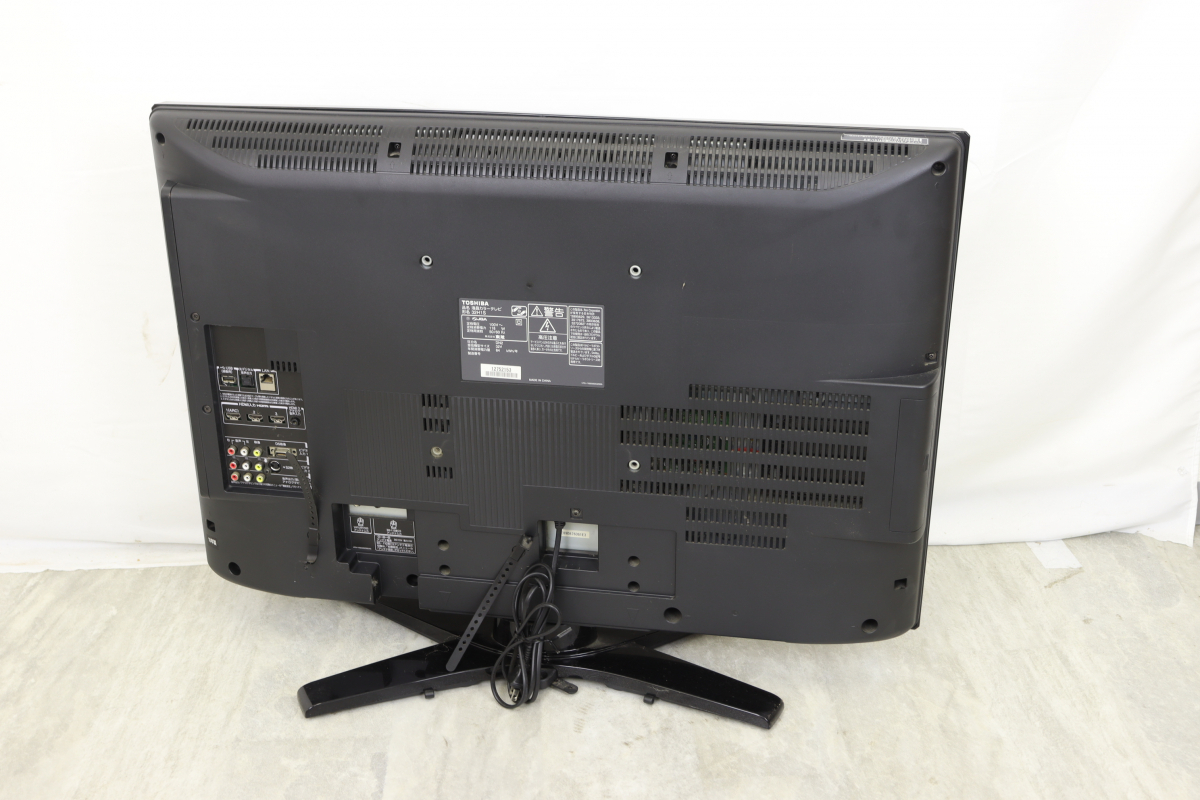 【動作OK】TOSHIBA 32H1S 東芝 液晶カラーテレビ DN2 32インチ ブラックカラー 映像機器 170サイズ W約780×H約580×D約340ｍｍ 004IDRW17_画像2