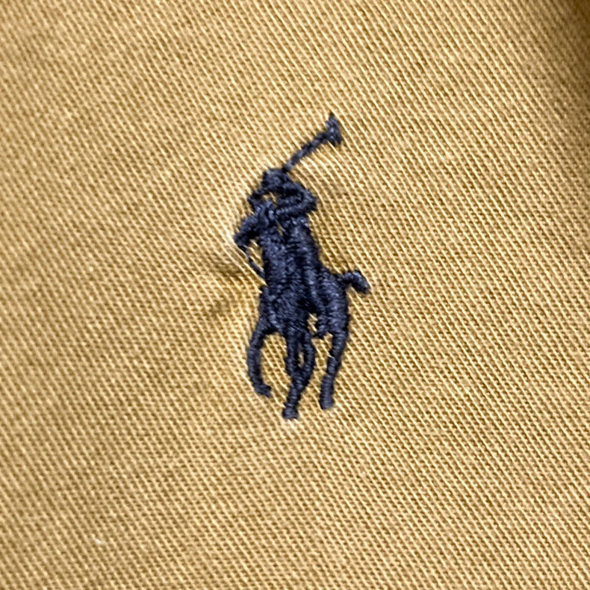 ラルフローレン Ralph Lauren チノシャツ 長袖シャツ メンズ ワンポイント コットン100% Lサイズ 5‐25