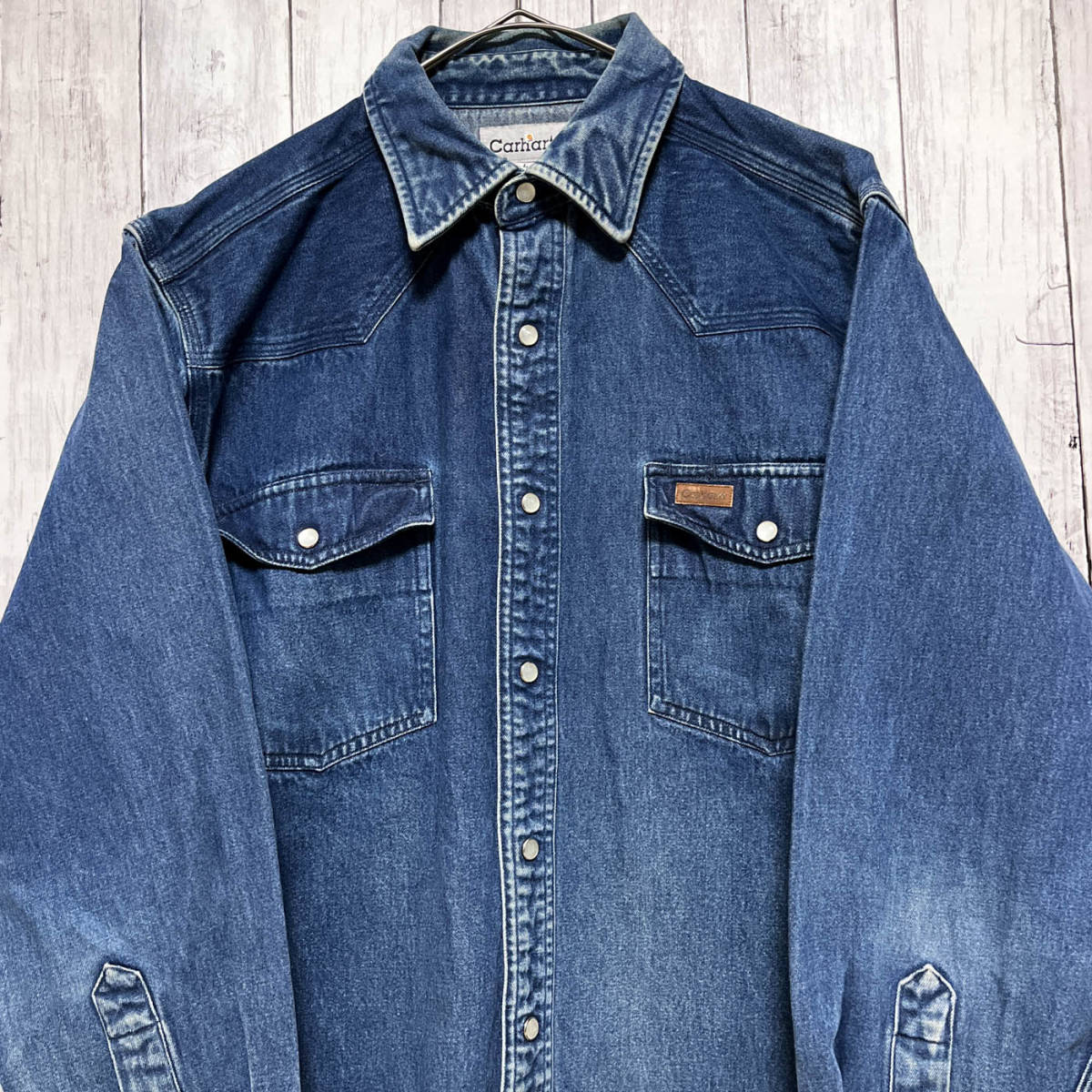 Yahoo!オークション - カーハート Carhartt 長袖シャツ デニム Yahoo!オークション - カーハート Carhartt 長袖シャツ デニム