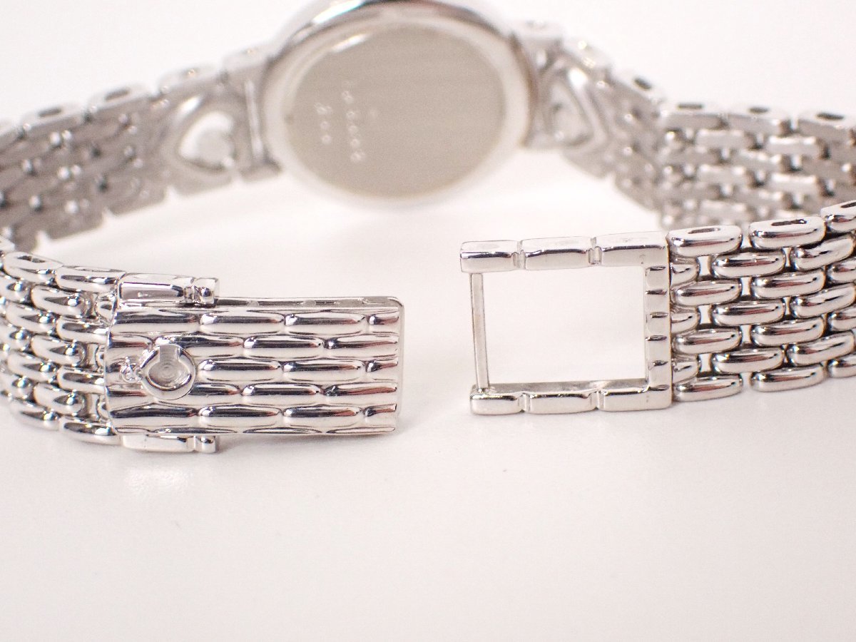 Chopard(ショパール) K18WG ハッピーダイヤ ウォッチ QZ シルバーカラー 腕時計 ドレスウォッチ 2Pダイヤモンドの画像7