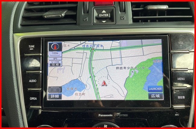 レヴォーグ　VM4　スバル純正OPナビ CN-LR700DFA Panasonic 操作パネル付き　管理番号　4736_画像4
