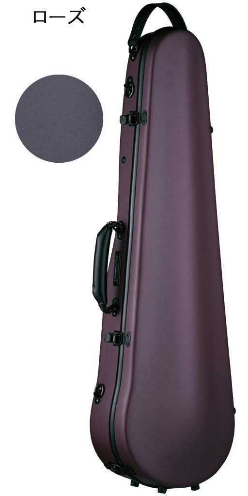 Carbon Mac CFV-2S S-ROSE ( satin rose ) violin case carbon Max rim satin finishing 4/4 for rucksack style possible 