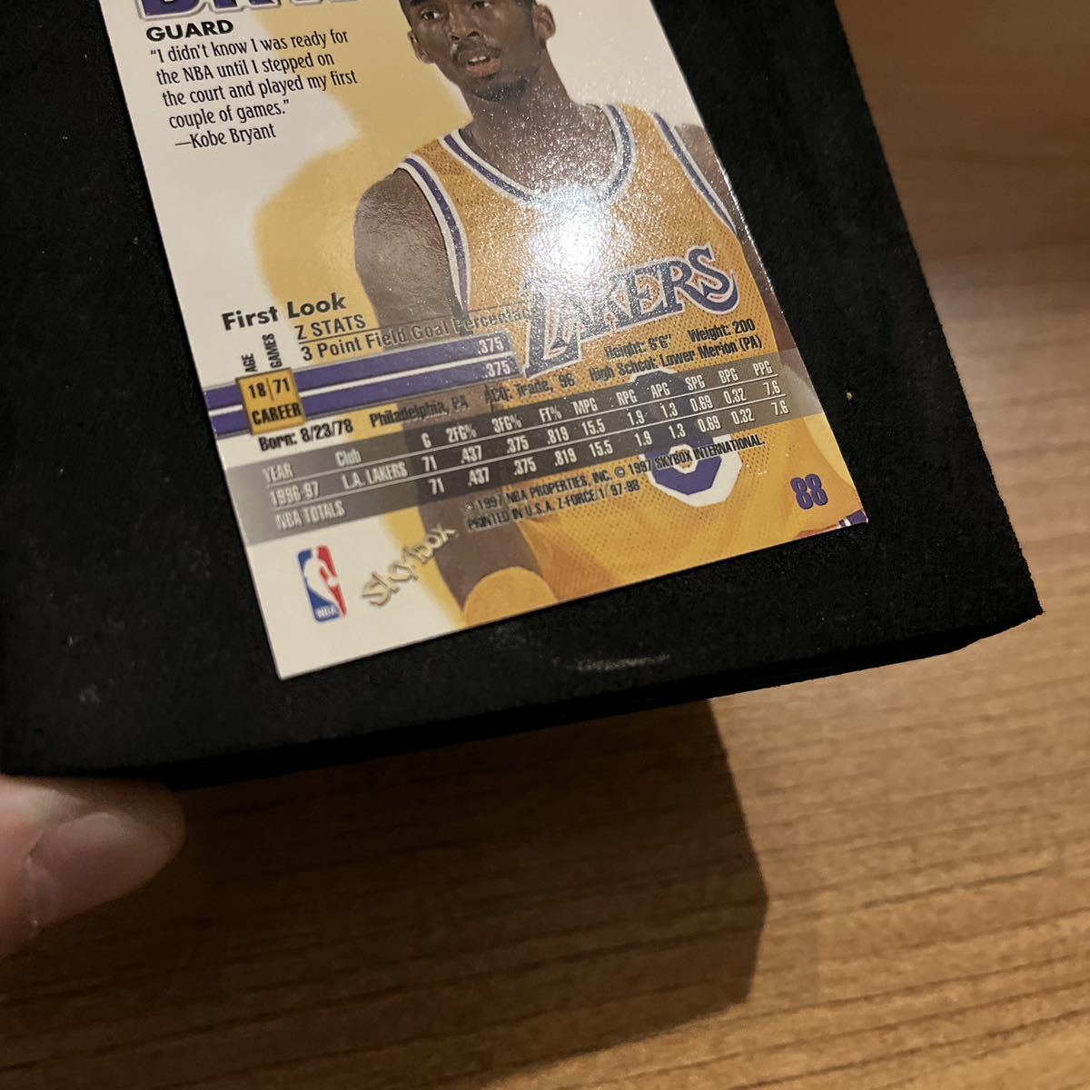 Kobe Bryant 1997 Z-Force コービー ブライアント レイカーズ ルーキーカード　⑨_画像7