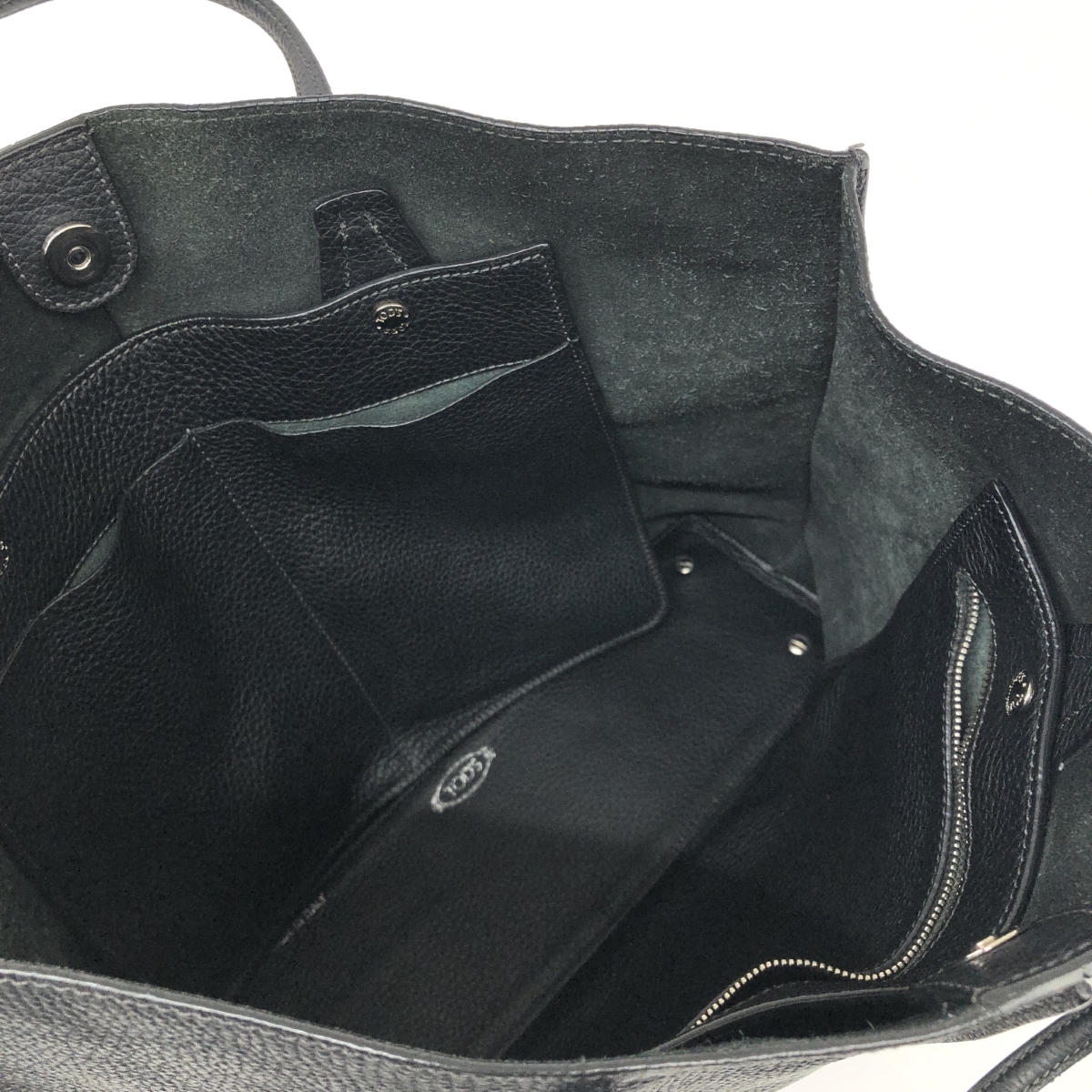 ◆TOD'S トッズ トートバッグ◆ ブラック レザー レディース bag 鞄_画像4