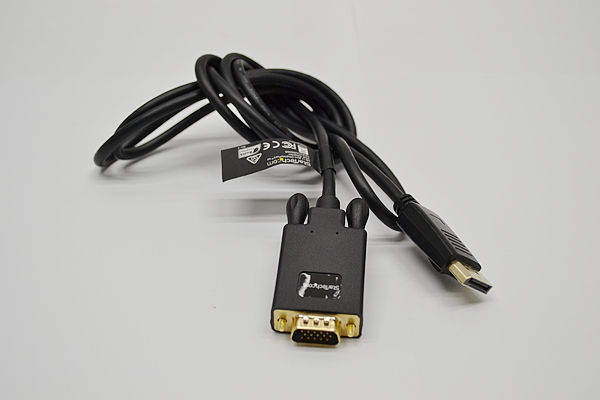 中古DP-VGA 変換ケーブル StarTech.com dp2vgamm6b　【中古】_画像1