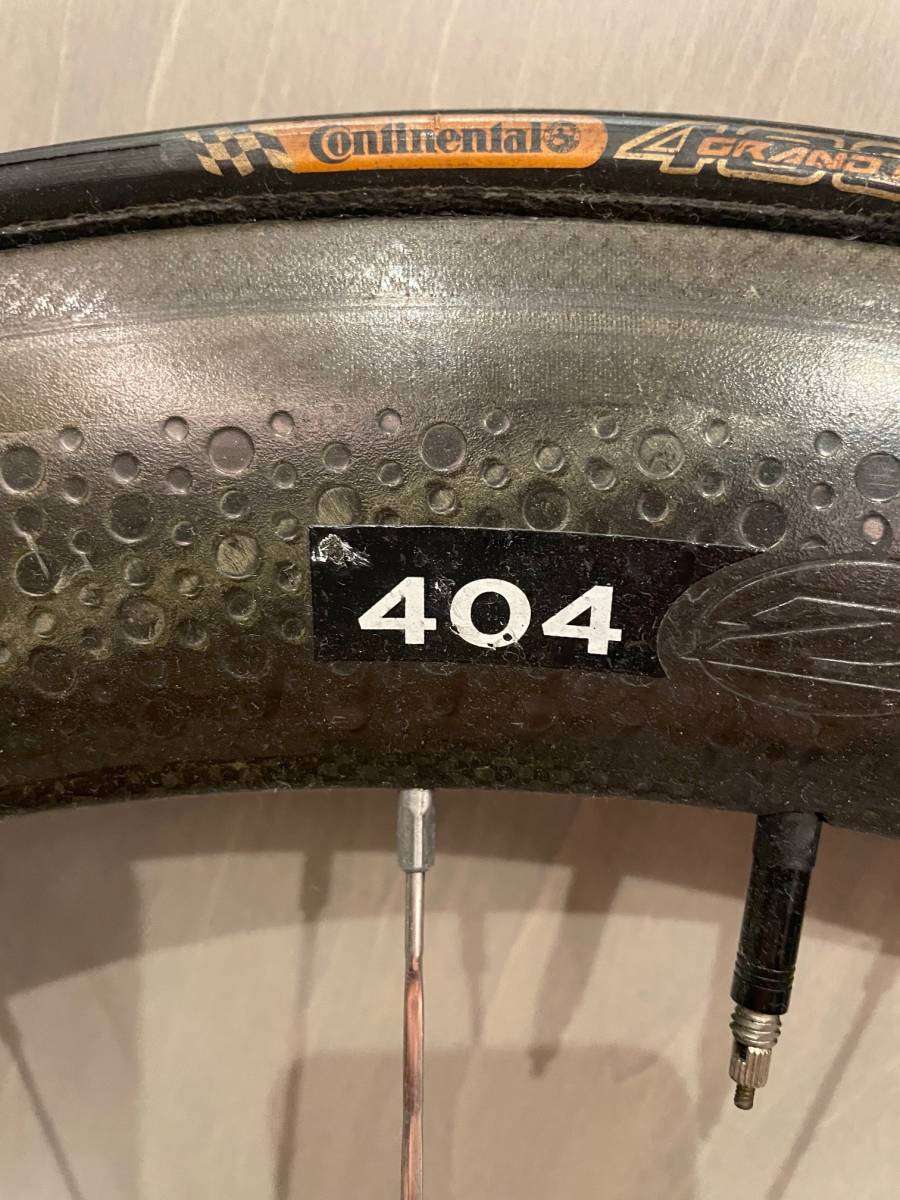 zipp404カーボンホイール 10速　シマノ　中古_画像2