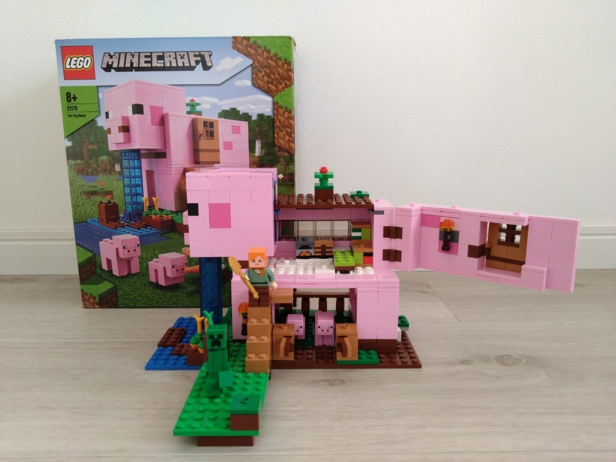 極美品★レゴ★マインクラフト21170★ブタのおうち★正規品★ミニフィグ/LEGO/Minecraft/マイクラ_画像1