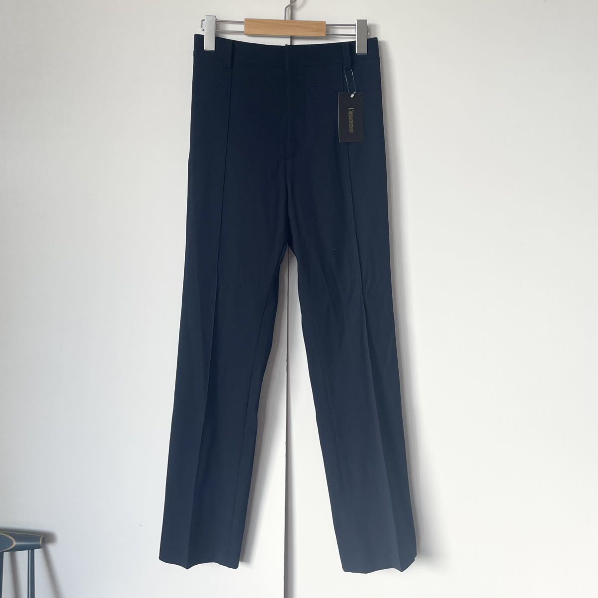 新品 L'Appartement（アパルトモン）Side Zip Pants(サイドジップパンツ）col pierrot(コルピエロ）ネイビー　22030560105210_画像2