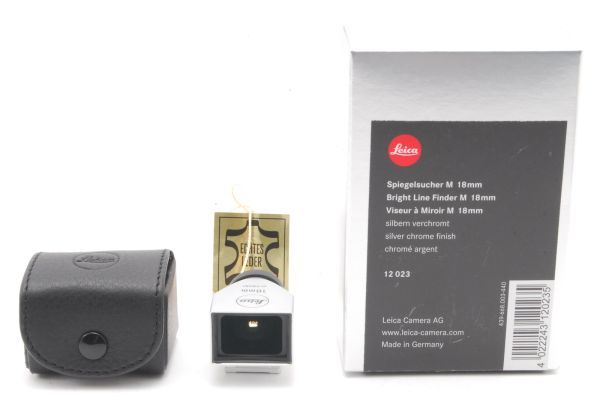 ライカ [A Top Mint] Leica Bright Line Finder M 18mm Silver 12023 w/Box From JAPAN 8672