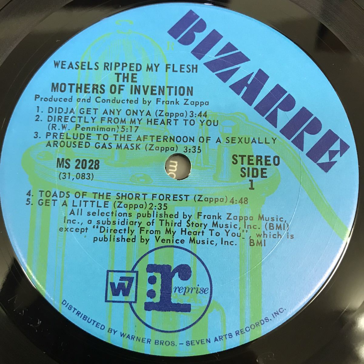 USオリジナル ほぼ美品 シュリンク付 LP Frank Zappa & The Mothers of Invention / Weasels Ripped My Flesh いたち野郎 MS 2028_画像3