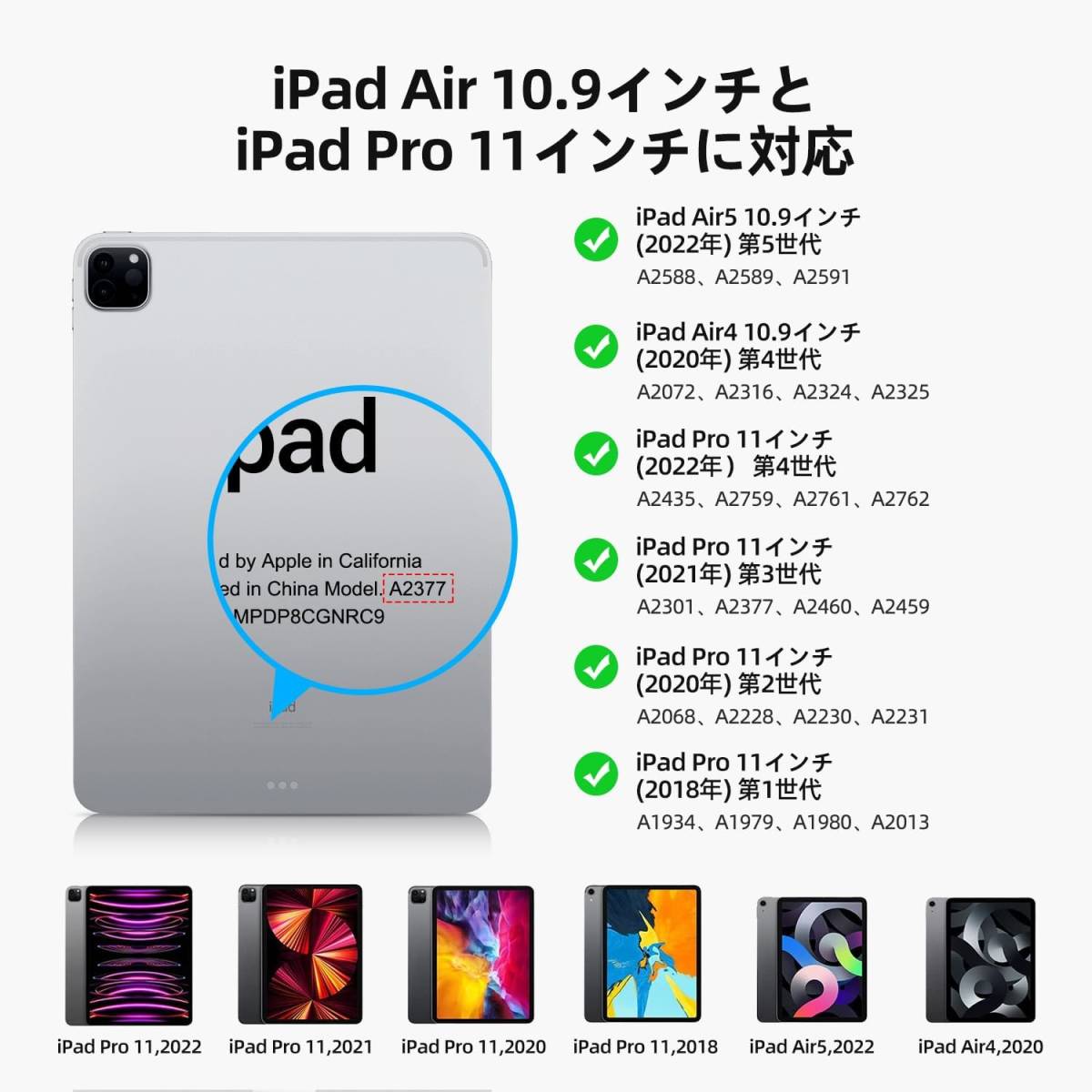 Omikamo マジックキーボード ipad pro 11 日本語配列 ipad pro 11 第4/3/2/1世代 ipad Air 第5/4世代 タッチパッド 磁気吸着 バックライト_画像8