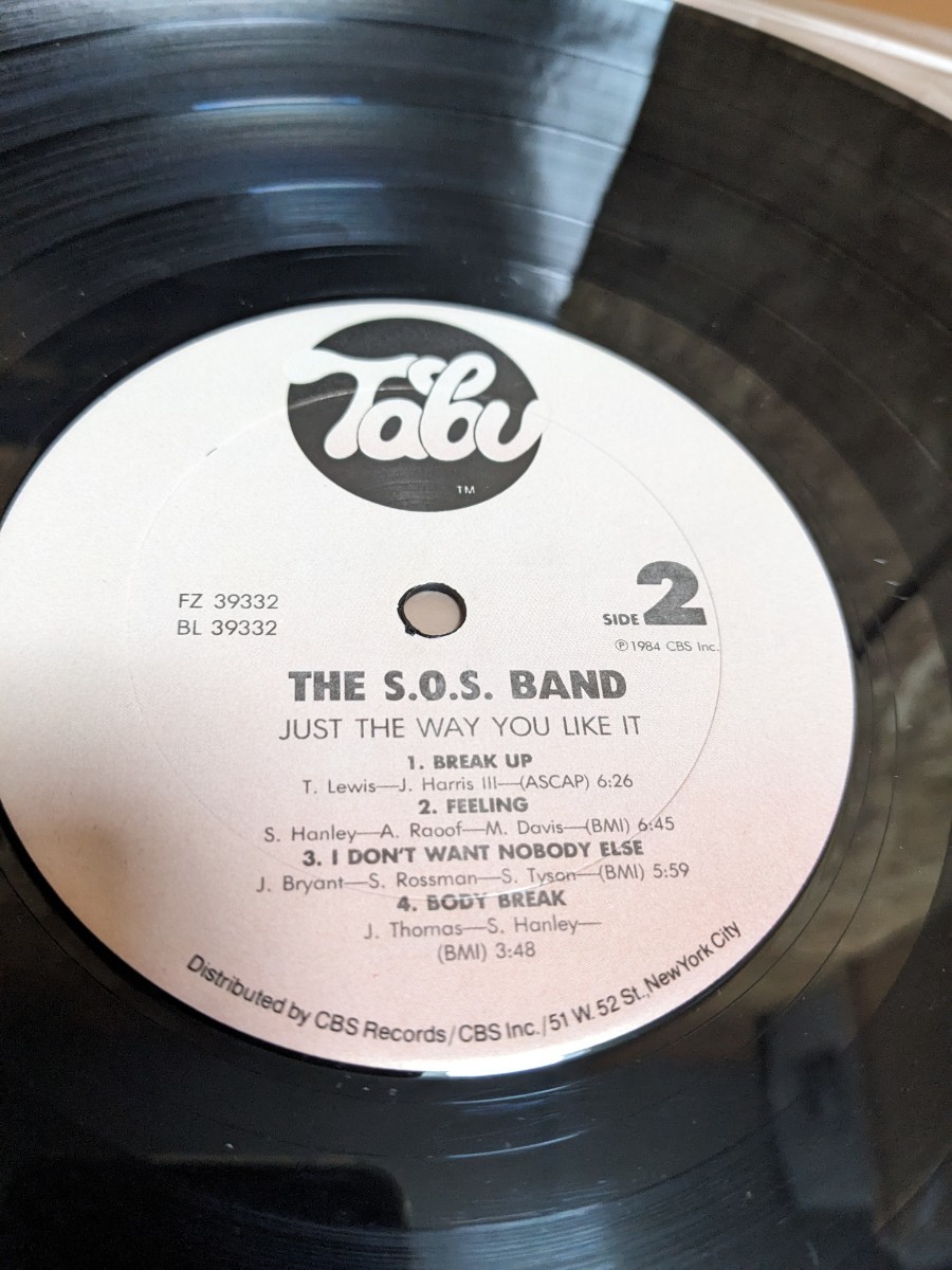 THE S.O.S. BAND JUST THE WAY YOU LIKE IT レコード LP 盤の画像5