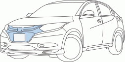  Vezel предыдущий период : оригинальная передняя решетка (Honda SENSING оборудование нет автомобильный )( снят с производства остаток наличие незначительный )