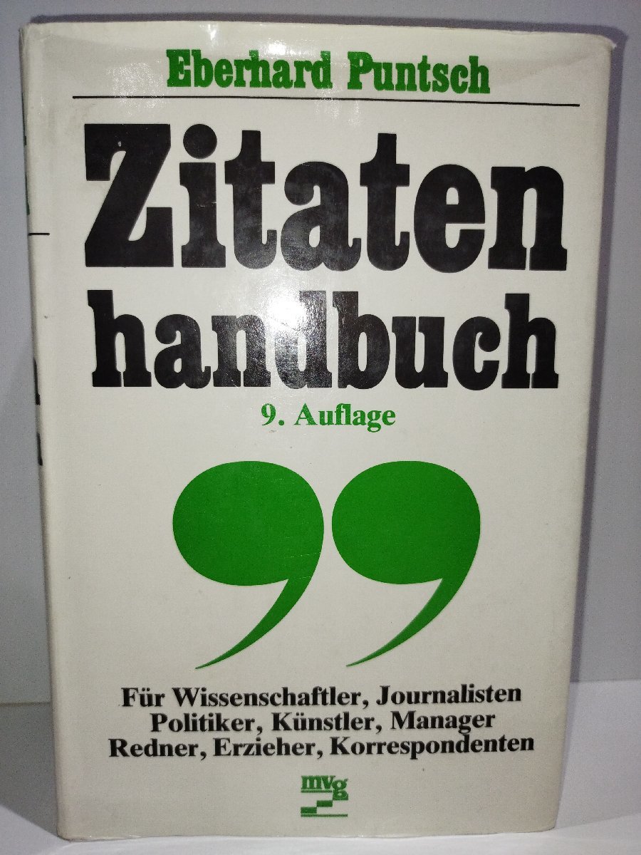 Zitaten handbuch　引用ガイドブック　洋書/ドイツ語/格言・名言集【ac01j】_画像1