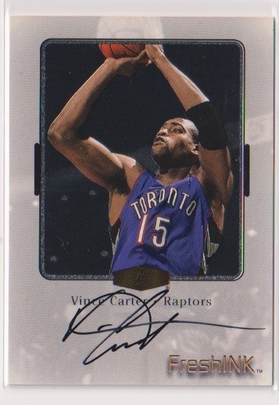 1990-00 Flair Showcase Vince Carter Raptors Autograph card_画像1