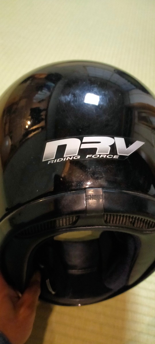 SHOEI NRV フルフェイスヘルメット M 57 58 黒 ブラックの画像3