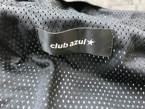 CLUB AZUL メンズ 裏メッシュ シャカシャカ ポリエステル ウィンドブレーカー L 黒白_画像2