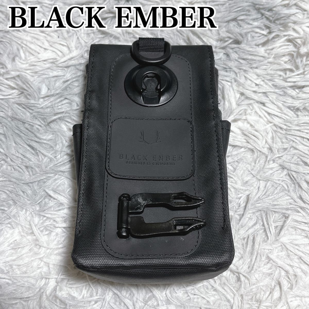状態良 BLACK EMBER M&M POUCH ブラックエンバー ポーチ 小物入れ スマホケース