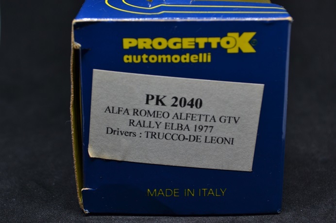 PROGETTO K 1/43 ALFA ROMEO ALFETTA GTV RALLY ELBA 1977 TRUCCO-DE LEONI PROGETTOK プロゲット アルファロメオ アルフェッタ 絶版 希少_画像10