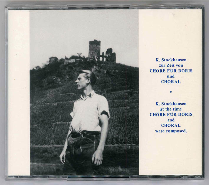 Stockhausen 1：最初期作品集・CHORE FUR DORIS - DREI LIEDER - SONATINE - KREUZSPIEL　シュトックハウゼン 1_画像2