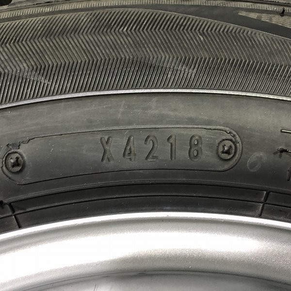 (WW5J024)鉄ホイール 13ｘ4.00B 4穴 100 + DUNLOP WINTERMAXX WM02 155/70R13 75Q 2018年 スタッドレス 冬タイヤ 送料無料_画像5