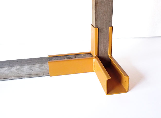 角材・垂木3.6×4.5cm対応　三方金具　鉄製　木材組立補強_画像7