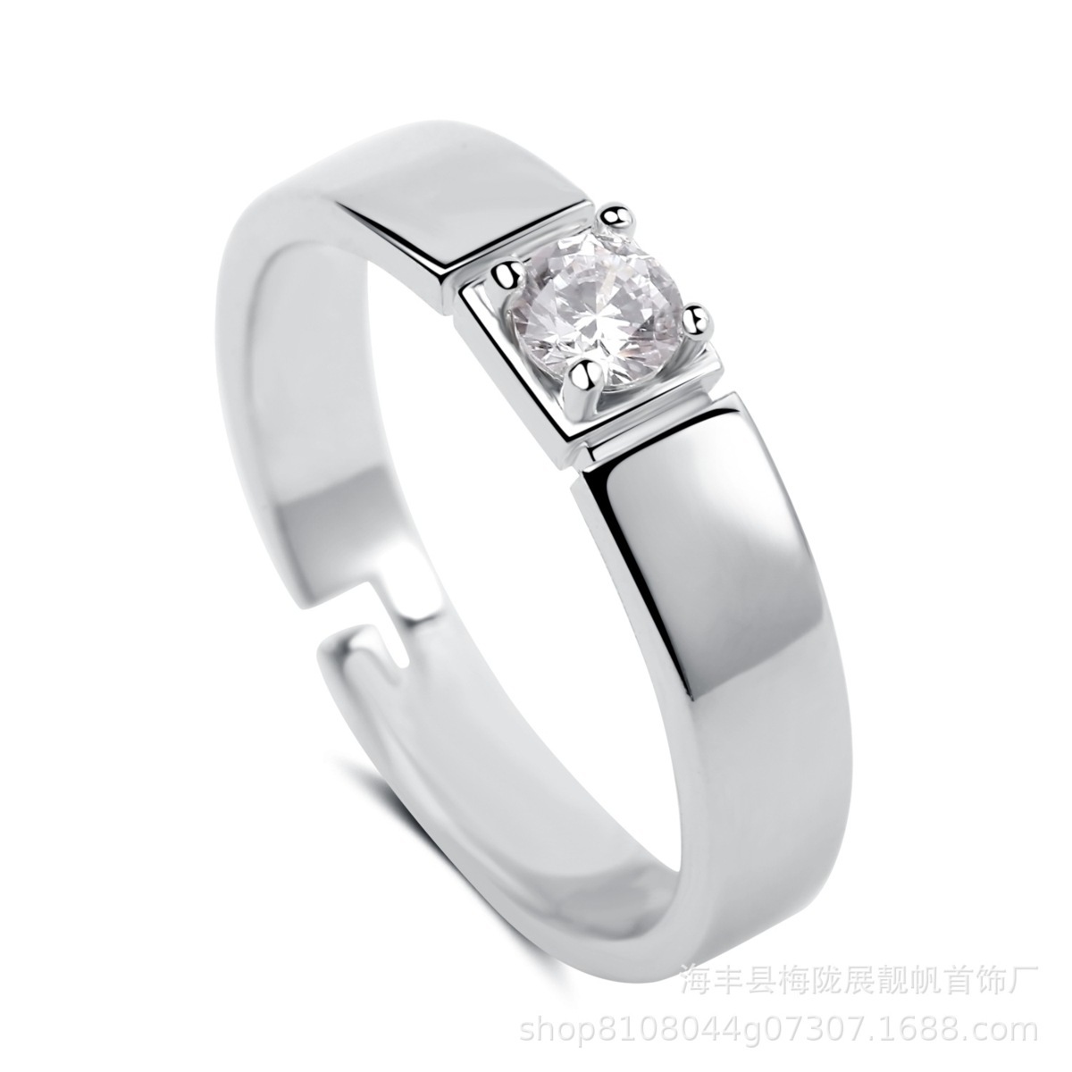 CSN548#★Moissanite S925★シルバー 指輪 メンズ リング ダイヤの指輪 高級感 シンプル ビジネス 婚約 ギフト サイズ調節可_画像4