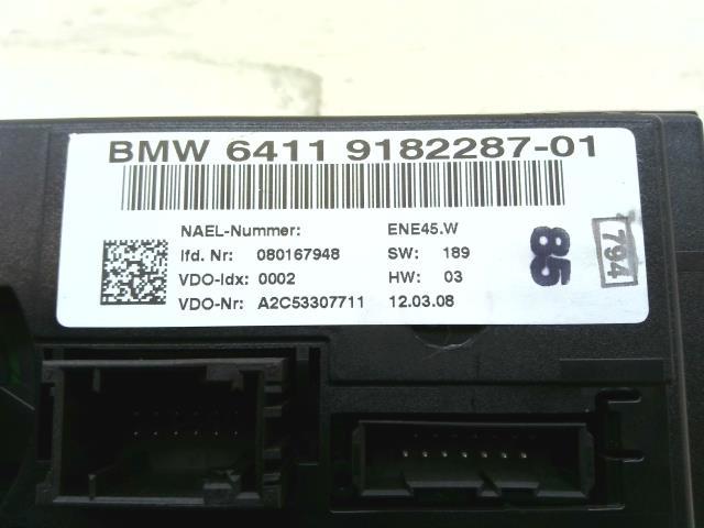 BMW 3シリーズ ABA-VA20 エアコン スイッチ パネル 300 64119182287 E90 320i yatsu_画像4