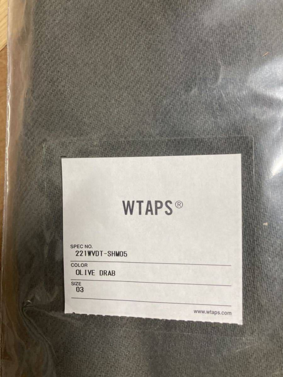 wtaps 22ss WCPO 01 LS COTTON FLANNEL 221WVDT-SHM05 オリーブドラブ　L_画像7