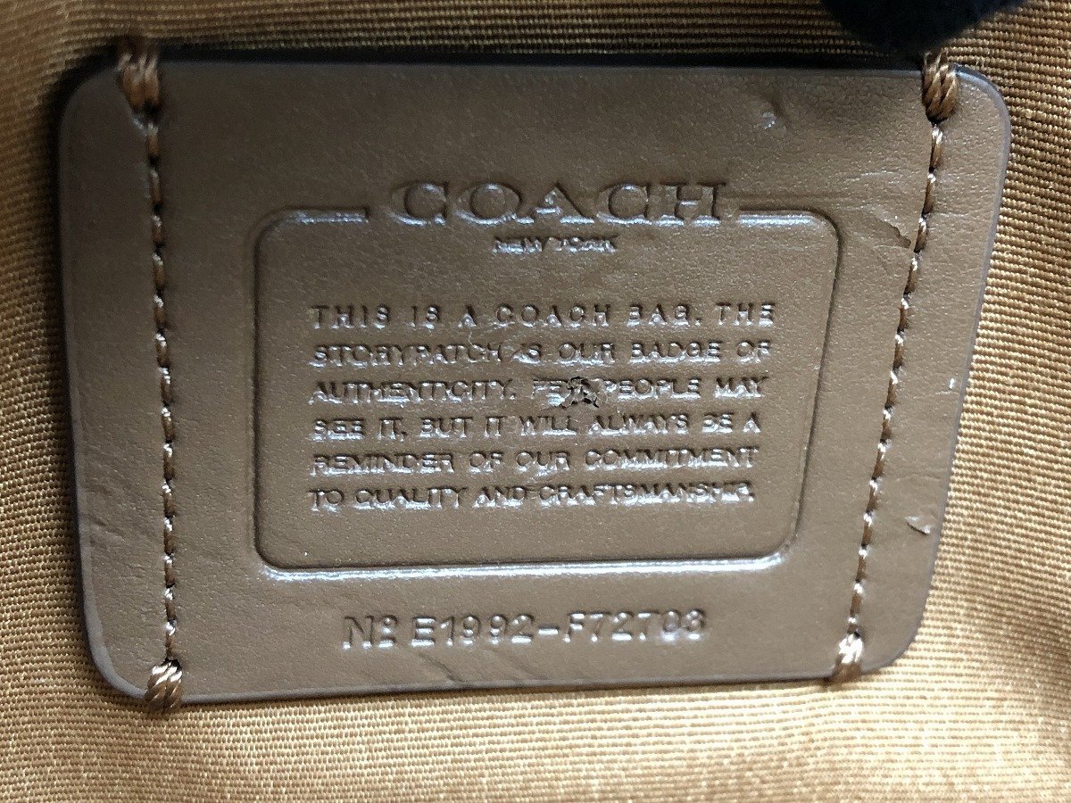 COACH コーチ F72703 メッセンジャー ショルダー バック レザー ホース アンド キャリッジ 白 レザー[327574_画像8