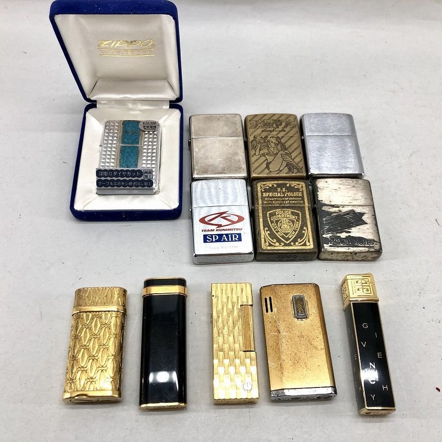 ジャンク ライター まとめ売り ジッポー・カルティエ・ダンヒル・ジバンシー sterling zippo Cartier dunhill他 着火未確認[327530_ジャンク 返品不可