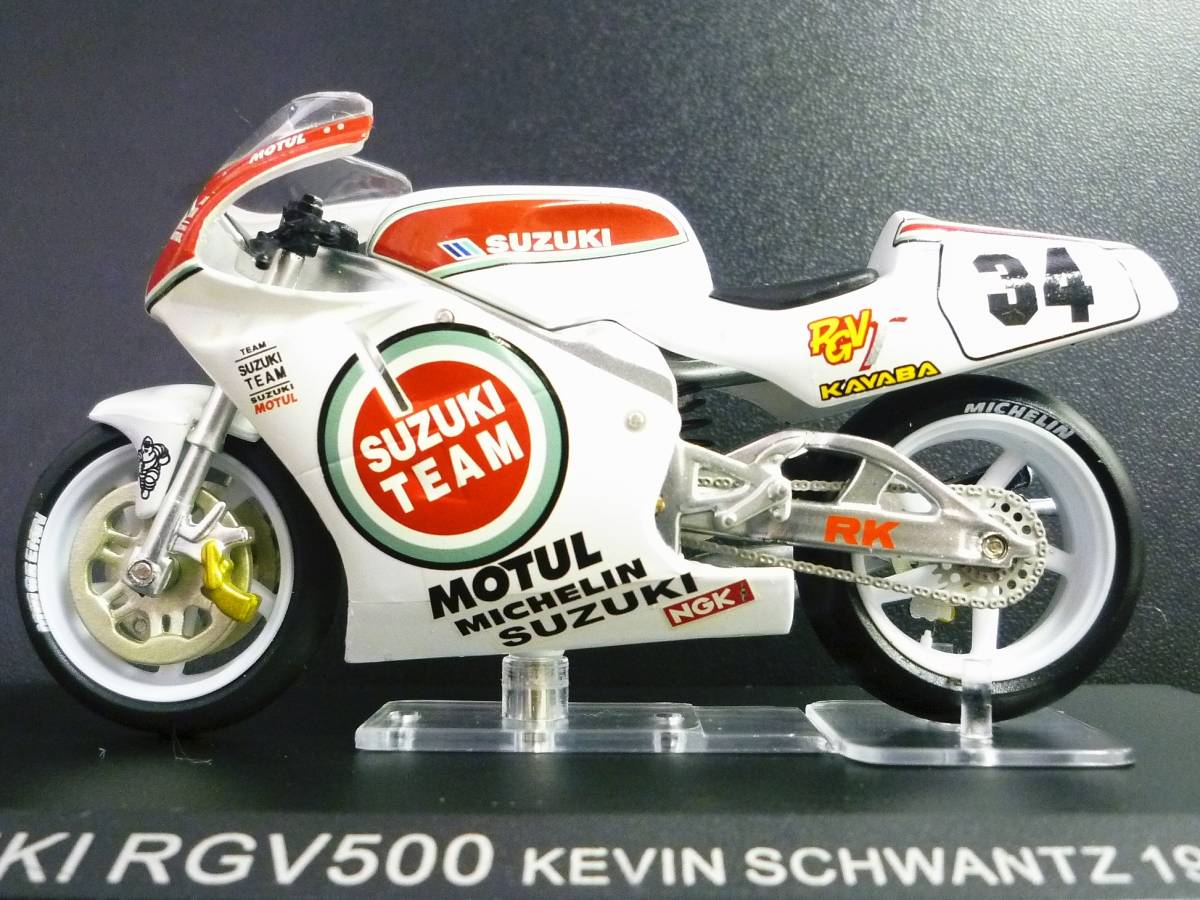 【未開封品】　1/24 スズキ RGV500 SUZUKI RGV 500 ケヴィン・シュワンツ #34 1993 MotoGP　ixo_画像3