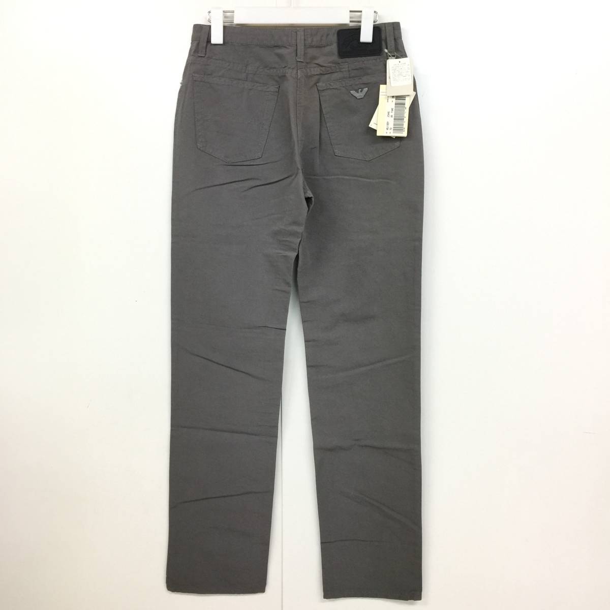 58 未使用 ARMANI JEANS アルマーニ ジーンズ チノパンツ N5J10EW ボトムス カラーデニム コットンパンツ 綿100％ レディース 29 グレー_画像2