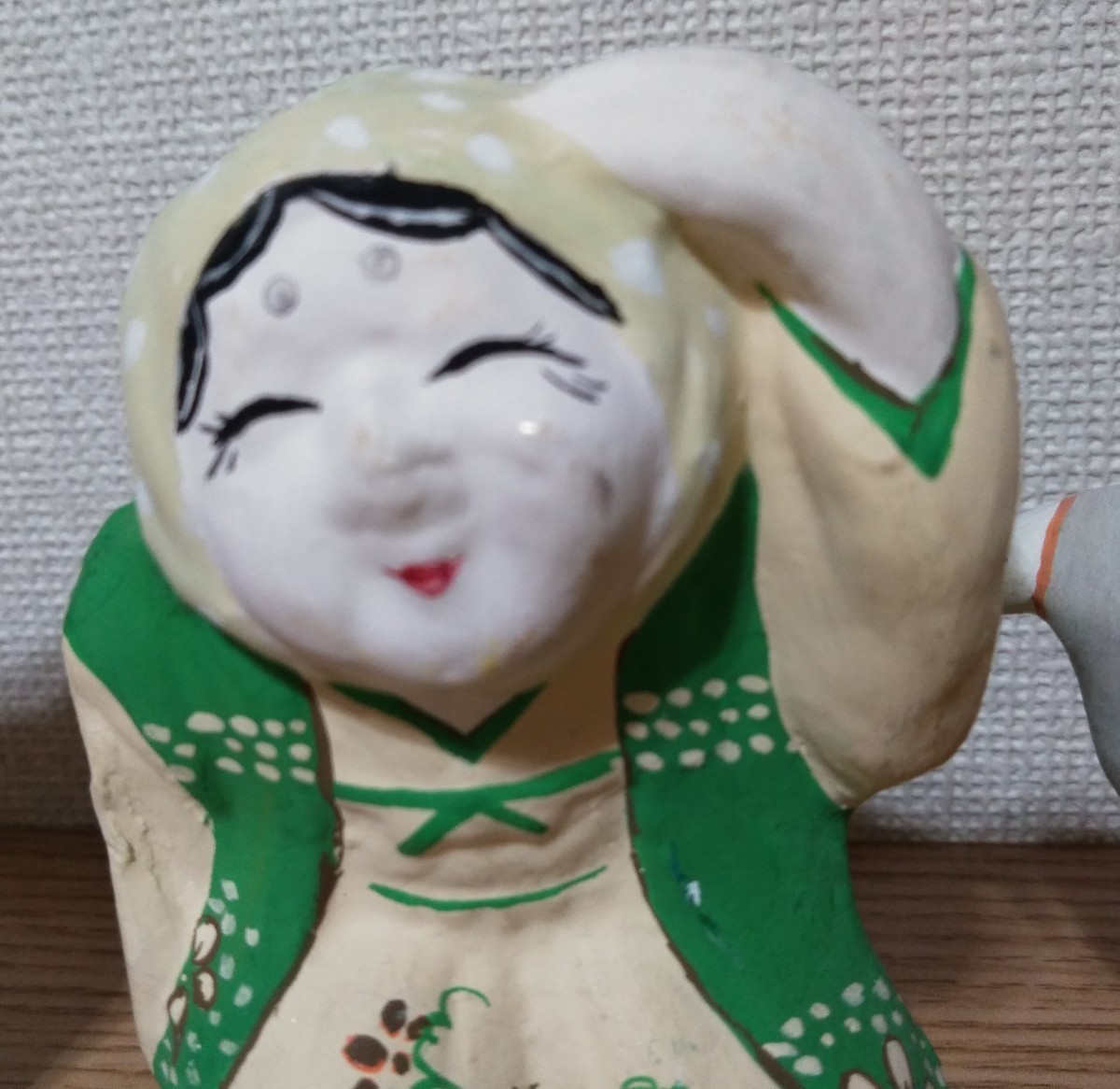 富山　土人形　3体　おらっちゃ祭り　踊り　当時物　_画像4