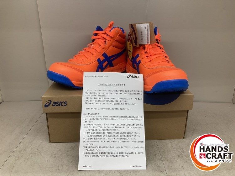 ♪【未使用品】アシックス　WINJOB CP701　安全靴　26.5cm　SHOCKING ORANGE/ELECTRIC BLUE　1273A018-800　asics【新古品】【中古】_画像1