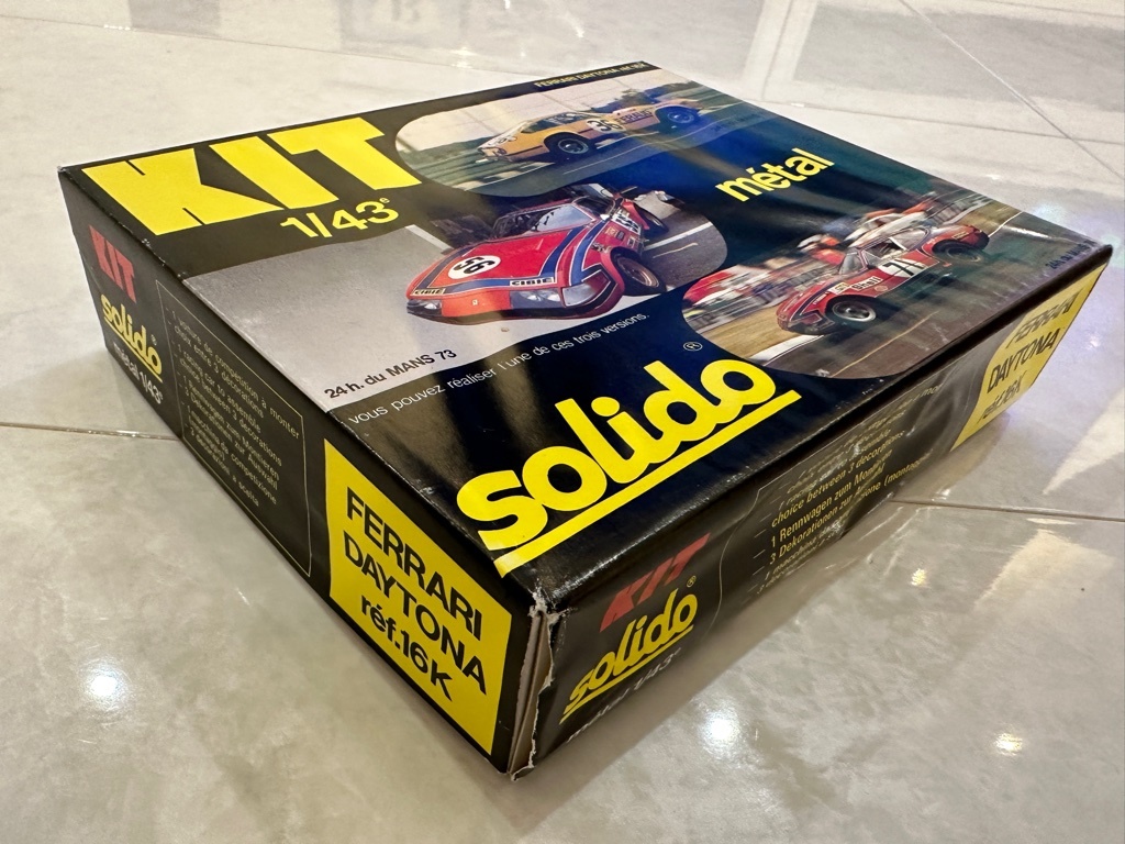 ☆solido 1/43 ソリッド　‘73 ル・マン　フェラーリ365GTB デイトナ FERRARI DAYTONA du mans 24hr 未組立☆_画像6