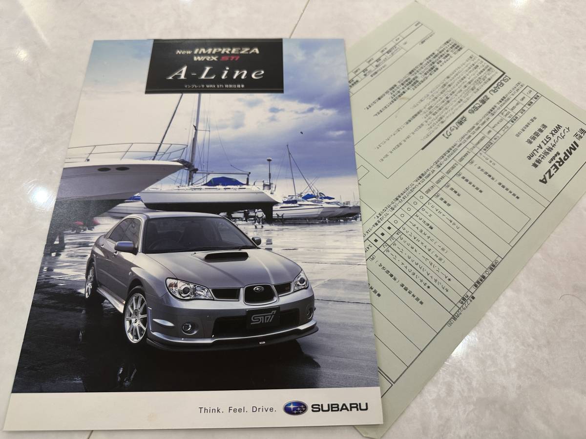 ☆ スバル IMPREZA WRX カタログ SUBARU インプレッサ WRX STI/A-Line 価格表付き☆_画像1