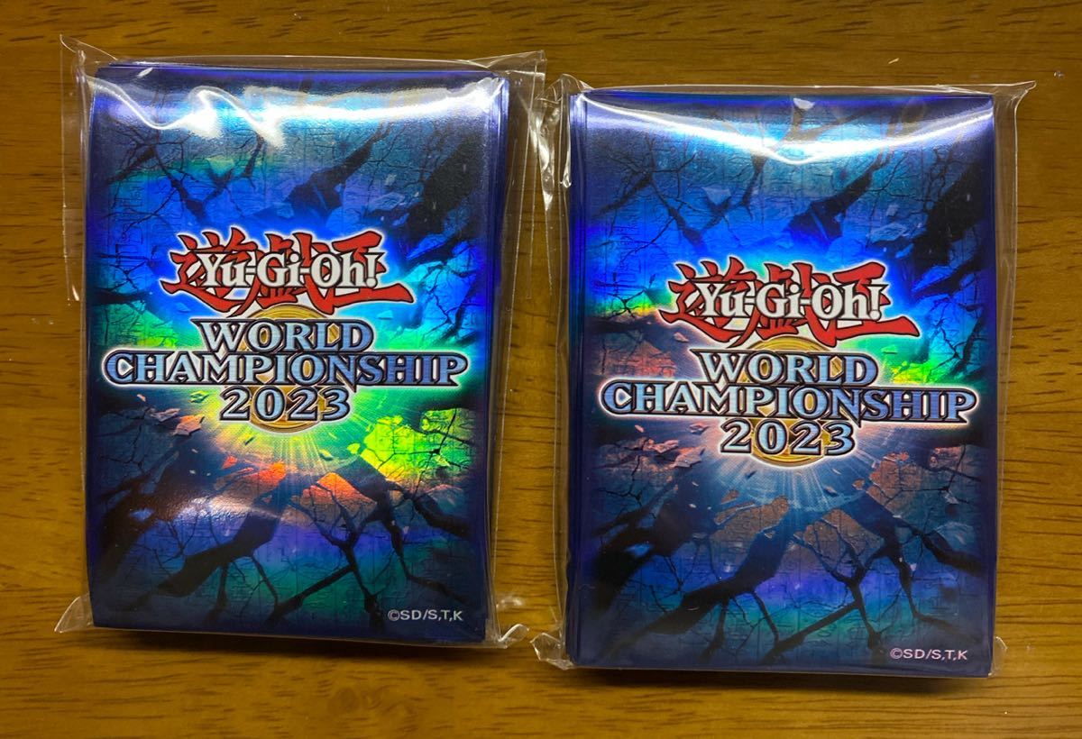 【未開封】遊戯王 wcs2023 WORLD CHAMPIONSHIP 2023 青スリーブ2個セット ワールドチャンピオンシップ 物販特典