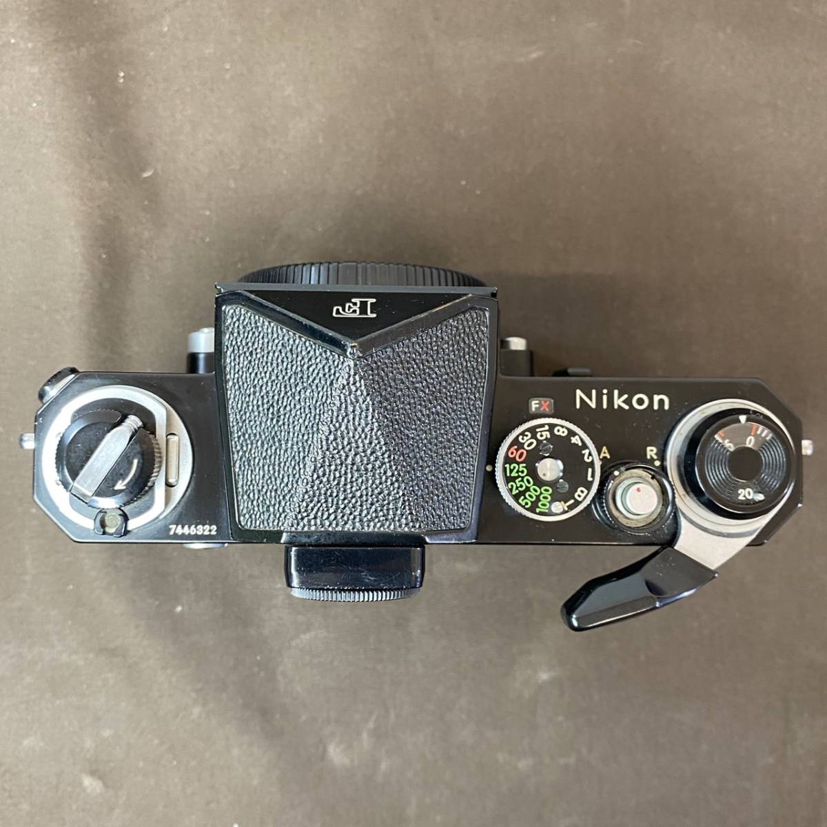 【MH-5617】中古美品 NIKON F ニコン F フィルムカメラ ボディのみ アイレベル ブラックボディー 740万台 後期型 _画像10