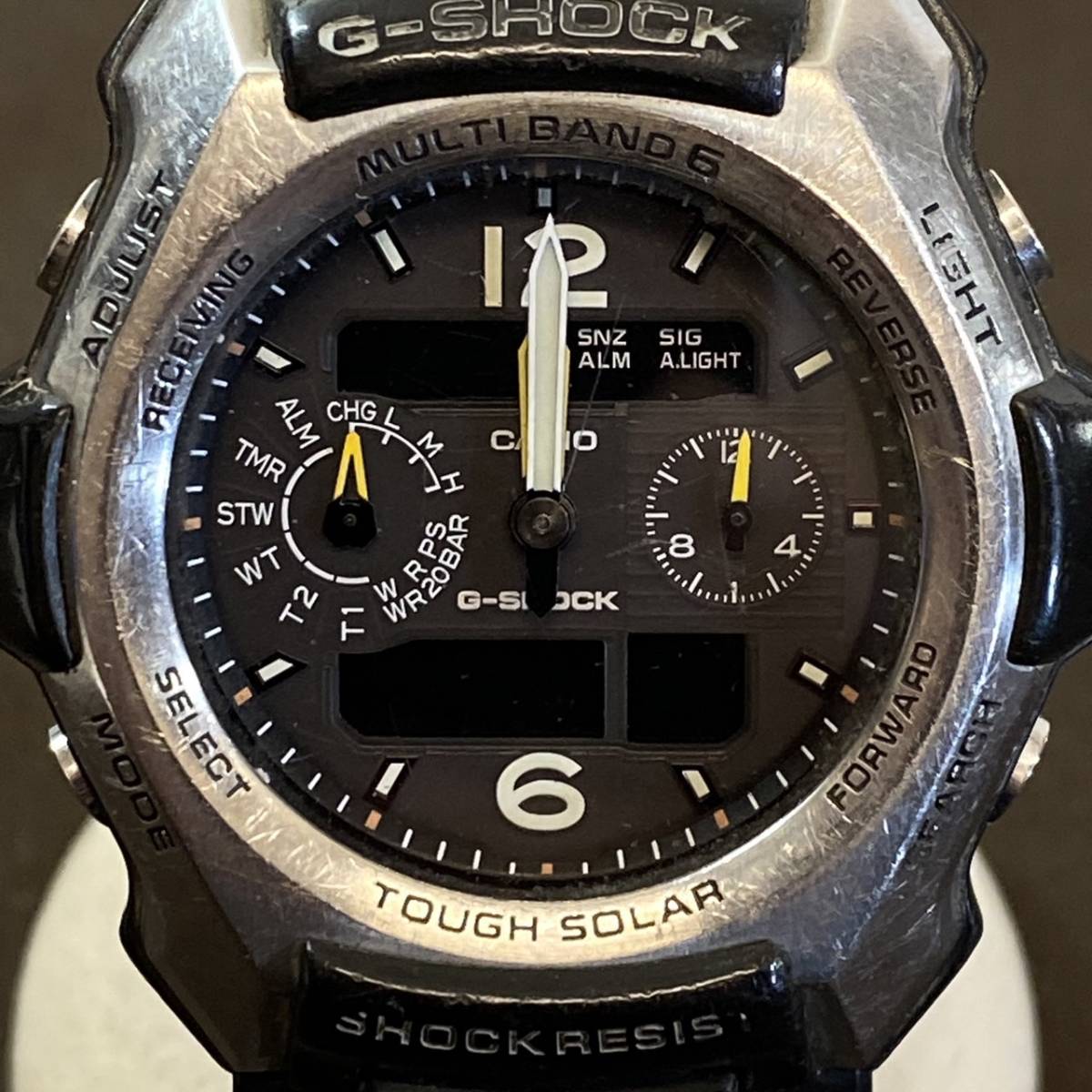 ●【MH-5647】中古品 CASIO G-SHOCK GW-2500 タフソーラー デジアナ 腕時計 現状不動品 カシオ ジーショック 【レターパックプラス可】_画像2