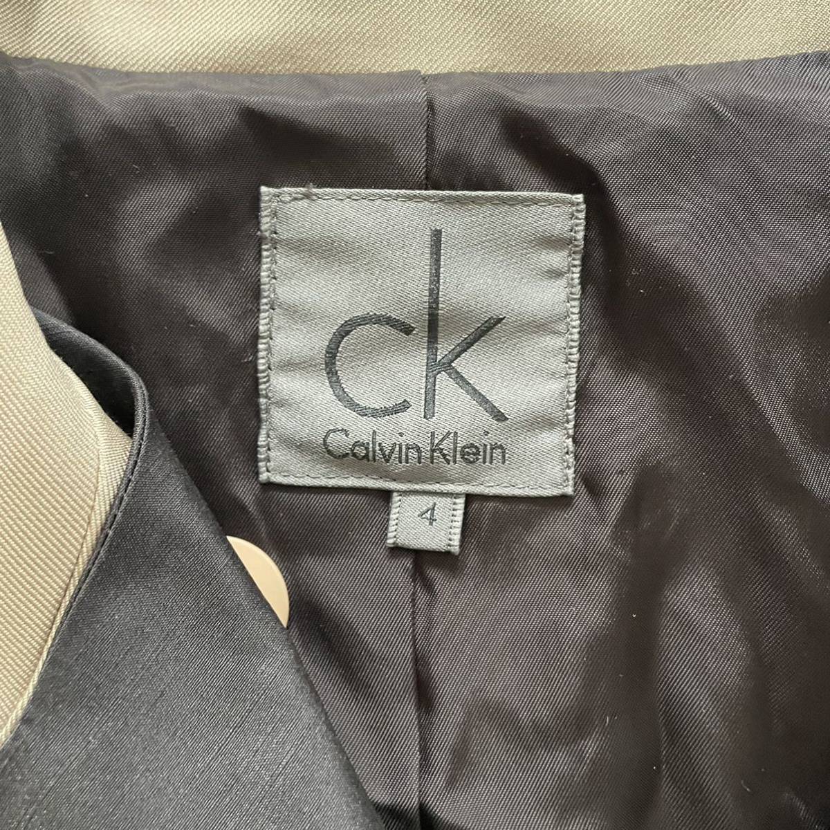 ☆Calvin Klein カルバン・クライン☆ck☆レディース☆トレンチコート☆ベージュ☆サイズ4_画像3