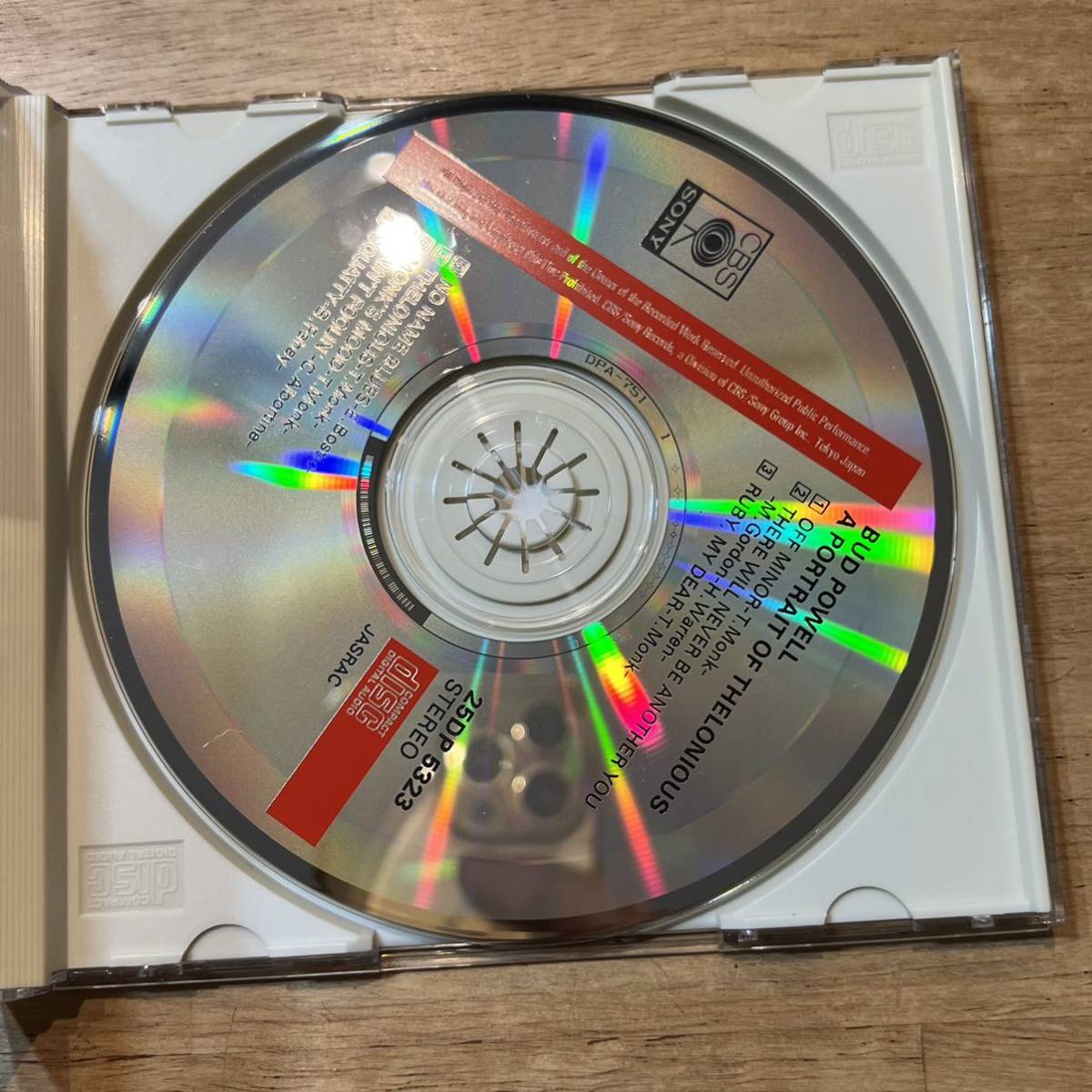 中古CDアルバム☆バド　パウエル☆セロニアスモンクの肖像_画像2