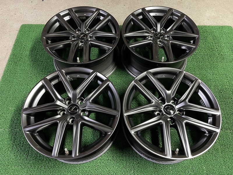 極上美品 レクサス IS Fスポーツ 純正 18×8.5J ET＋50/18×8J ET＋45 PCD114.3 5H LEXUS IS300h F-SPORT AVE30 GSE30 TPMS 空気圧センサー_画像2