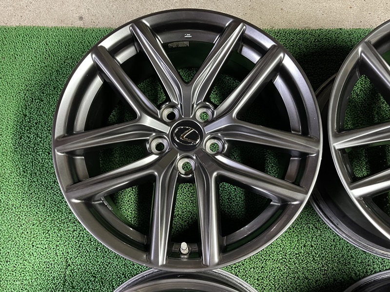 極上美品 レクサス IS Fスポーツ 純正 18×8.5J ET＋50/18×8J ET＋45 PCD114.3 5H LEXUS IS300h F-SPORT AVE30 GSE30 TPMS 空気圧センサー_画像5