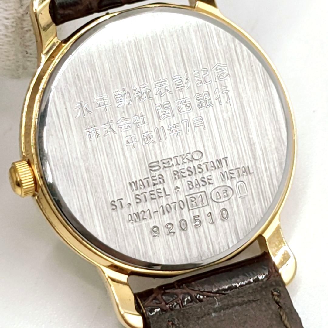 【電池切れ】SEIKO セイコー　SPIRIT スピリット 4N21-1070 金文字盤 レディース腕時計　クォーツ　ケース：2.2_画像8