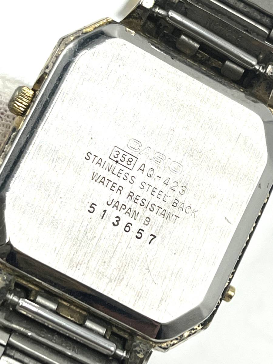 【電池切れ】CASIO カシオ 3針 デジアナ AQ-423 男性用 メンズ 腕時計 ケース：3.0 の画像7