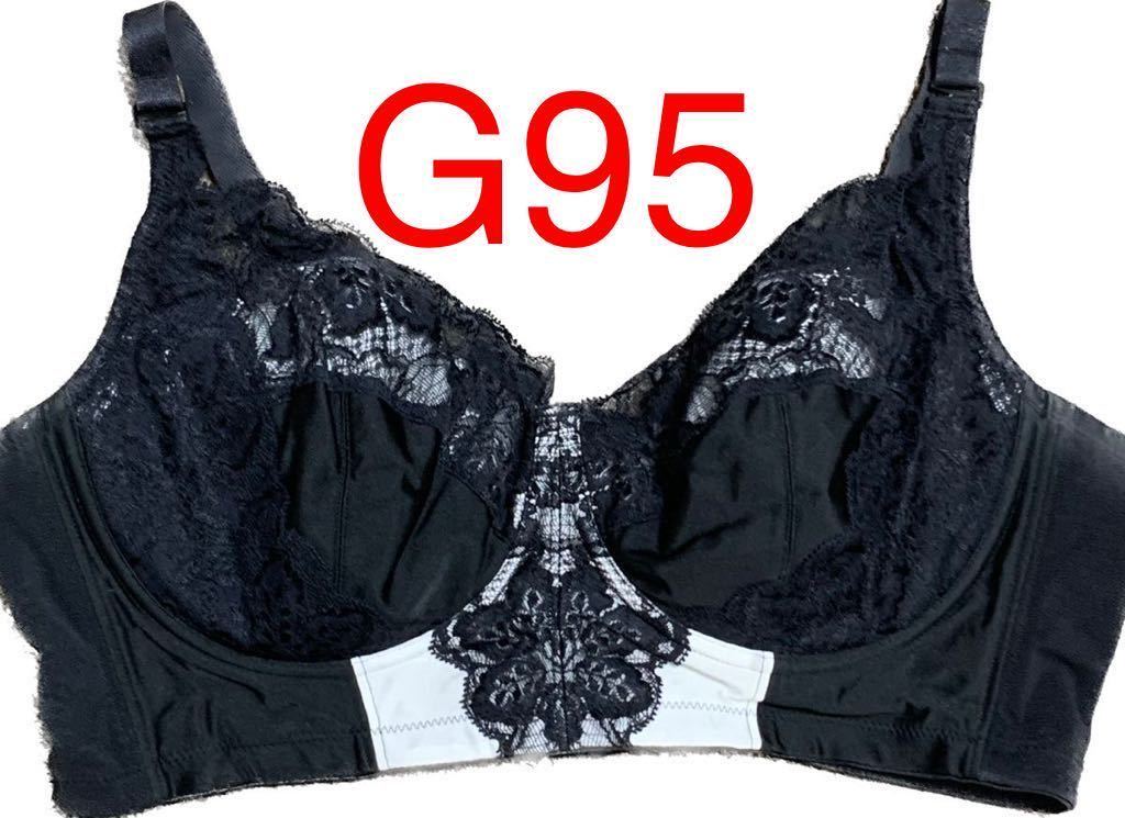 LALA グラントイーワンズ G95 ブラジャー 大きいサイズ Gカップ 白×黒